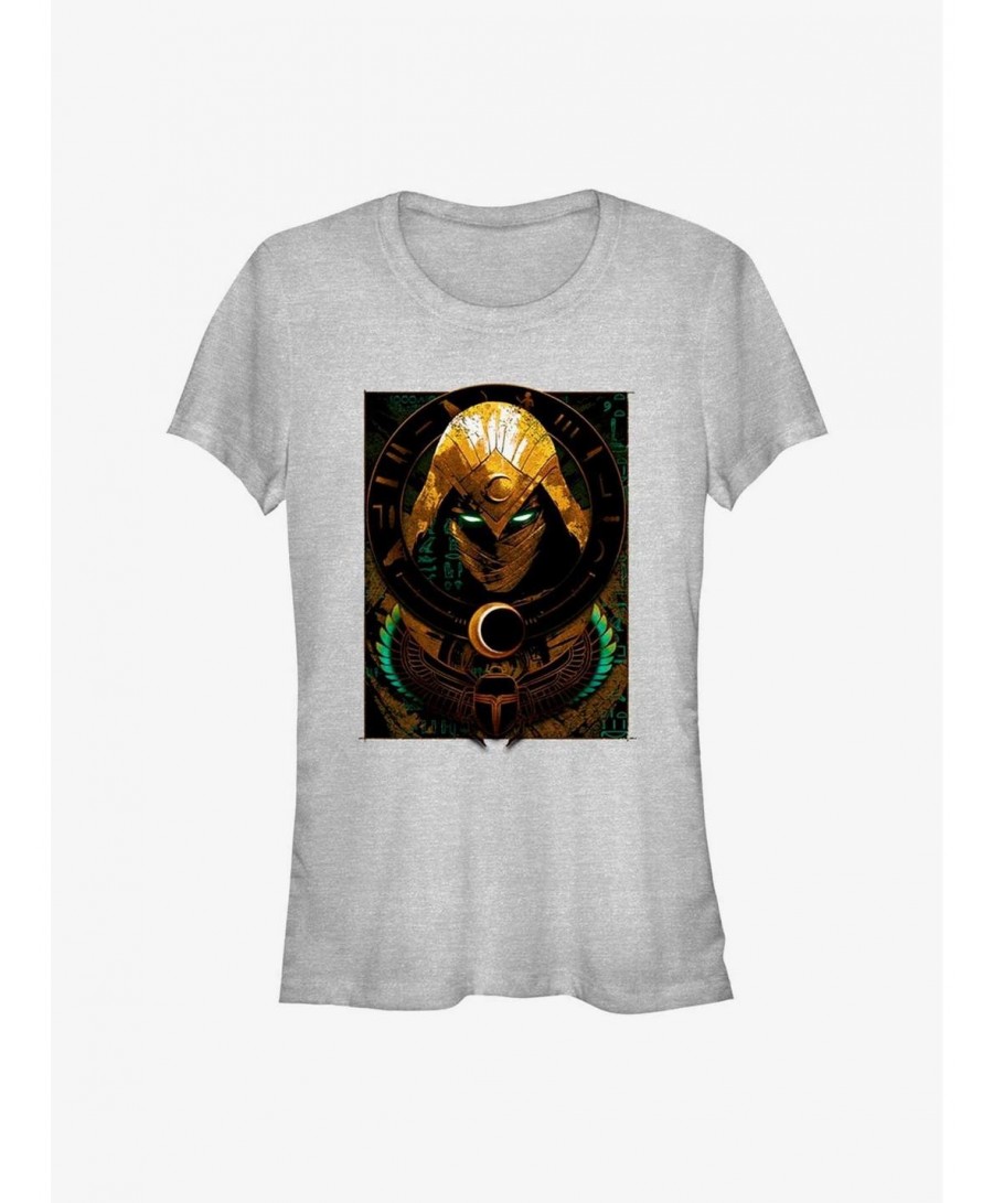 Festival Price Marvel Moon Knight Scarab Moon Girls T-Shirt $8.57 T-Shirts