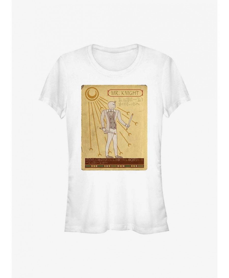 New Arrival Marvel Moon Knight Ancient Mr. Knight Card Girls T-Shirt $9.16 T-Shirts