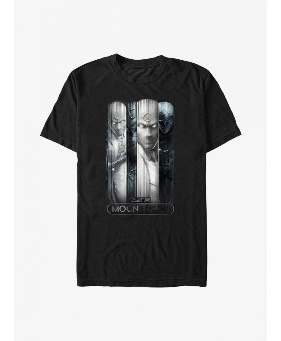 Discount Sale Marvel Moon Knight Glass Panels T-Shirt $6.31 T-Shirts