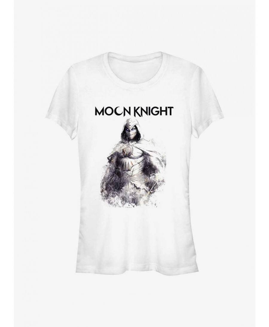 Low Price Marvel Moon Knight Fade Girls T-Shirt $8.76 T-Shirts