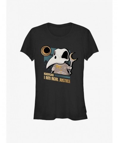 Flash Sale Marvel Moon Knight Khonshu Real Justice Girls T-Shirt $9.96 T-Shirts