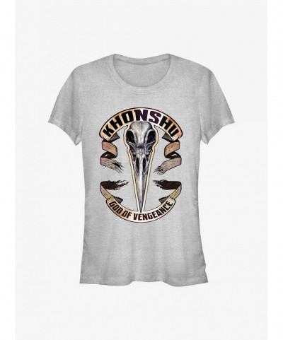 Flash Sale Marvel Moon Knight Khonshu God of Vengeance Girls T-Shirt $8.37 T-Shirts