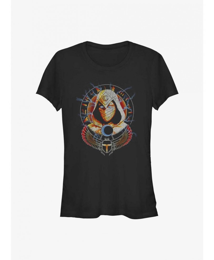 Absolute Discount Marvel Moon Knight Scarab Moon Girls T-Shirt $6.18 T-Shirts