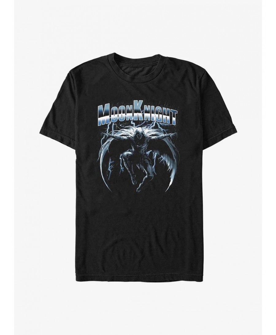 Hot Selling Marvel Moon Knight Dark Rain T-Shirt $8.41 T-Shirts