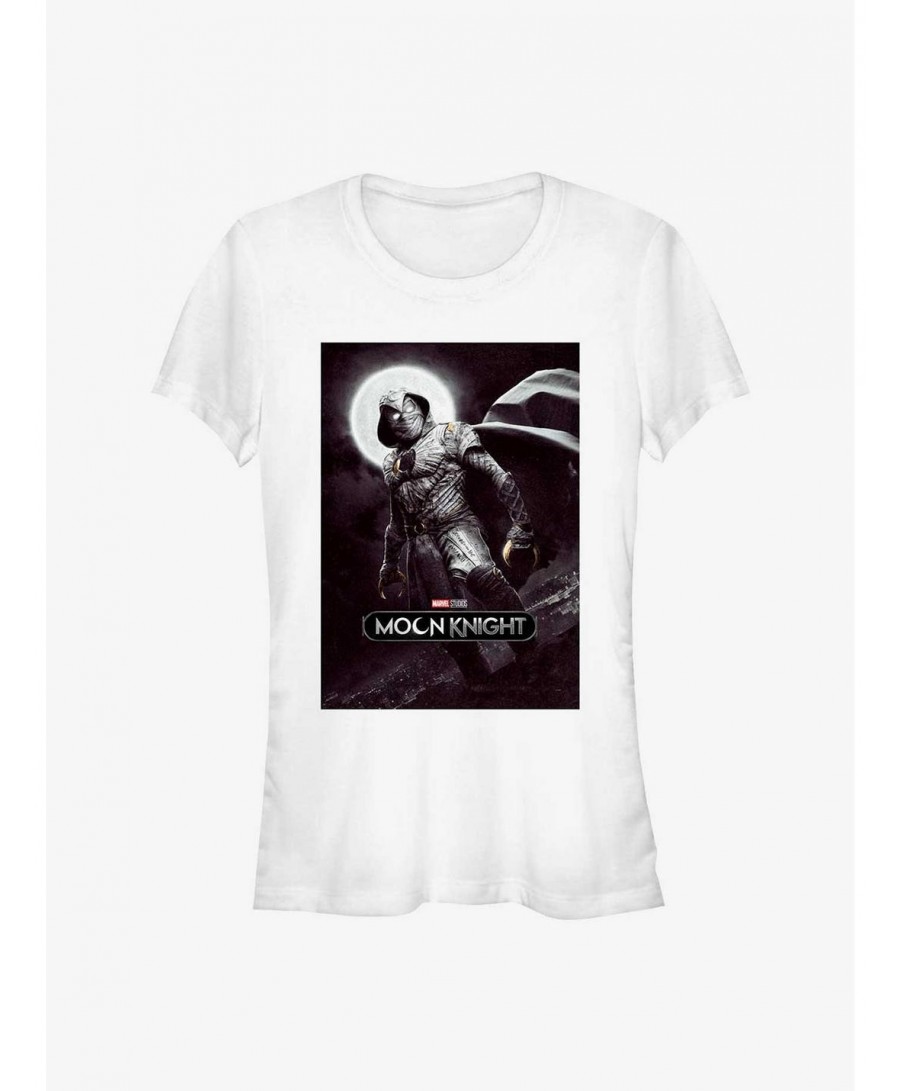 Hot Sale Marvel Moon Knight Hero of the Night Girls T-Shirt $7.77 T-Shirts