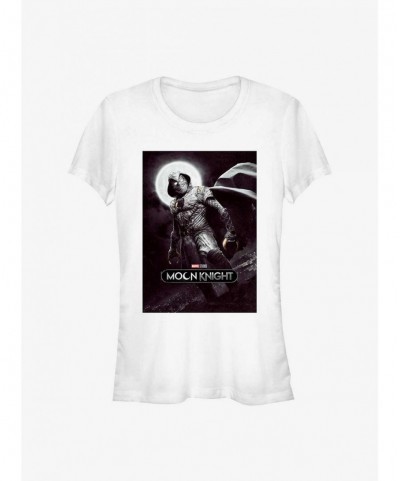 Hot Sale Marvel Moon Knight Hero of the Night Girls T-Shirt $7.77 T-Shirts