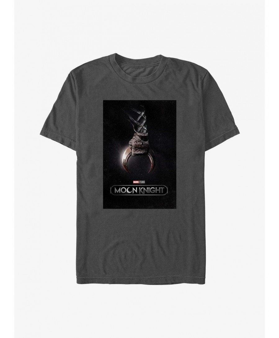 Festival Price Marvel Moon Knight Crescent Dart Poster T-Shirt $8.22 T-Shirts