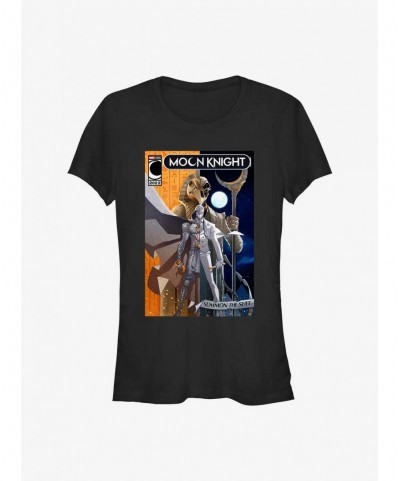 Big Sale Marvel Moon Knight Summon The Suit Comic Cover Girls T-Shirt $6.77 T-Shirts