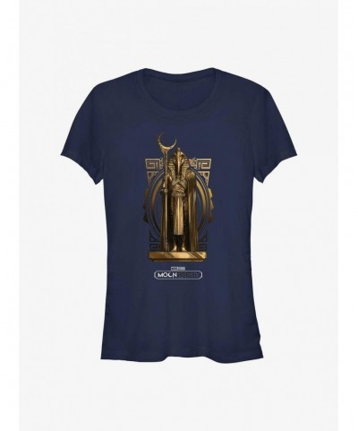 Trendy Marvel Moon Knight Khonshu Statue Girls T-Shirt $9.36 T-Shirts