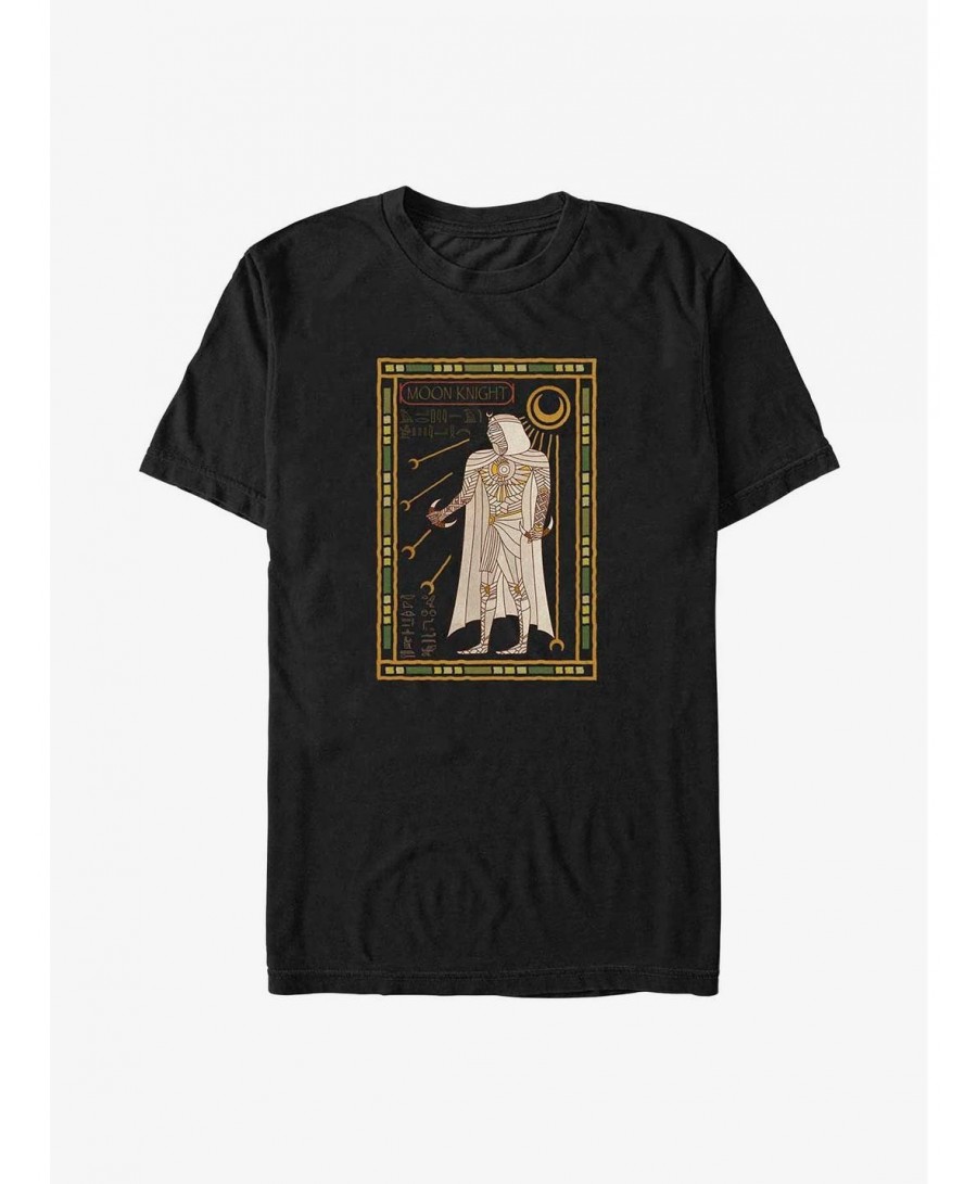 Trendy Marvel Moon Knight Tarot Knight Big & Tall T-Shirt $11.96 T-Shirts