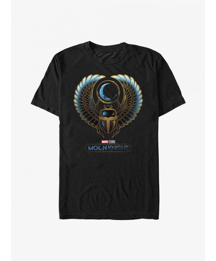 Cheap Sale Marvel Moon Knight Scarab Moon T-Shirt $8.99 T-Shirts