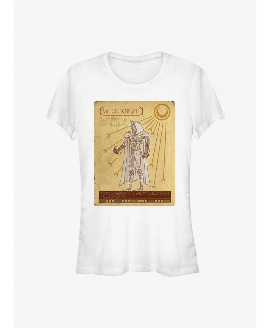 Flash Sale Marvel Moon Knight Ancient Card Girls T-Shirt $7.97 T-Shirts