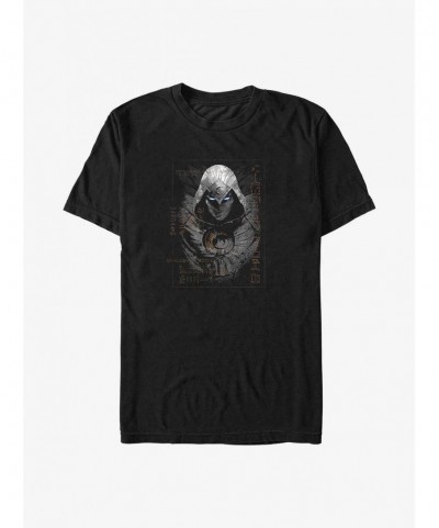 Discount Sale Marvel Moon Knight Ancient Glyphs Poster Big & Tall T-Shirt $9.09 T-Shirts