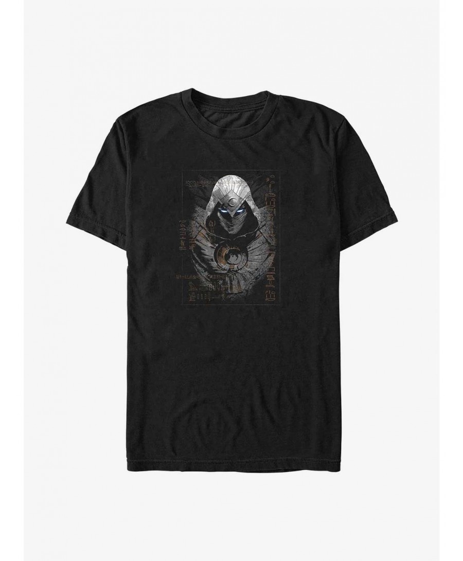 Discount Sale Marvel Moon Knight Ancient Glyphs Poster Big & Tall T-Shirt $9.09 T-Shirts