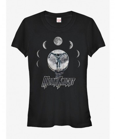 Unique Marvel Moon Knight Lunar Cycle Girls T-Shirt $9.56 T-Shirts