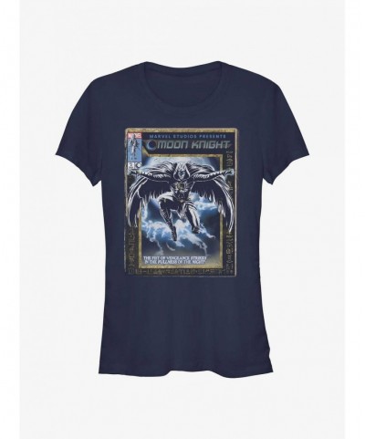 Discount Sale Marvel Moon Knight Cover Knight Girls T-Shirt $9.76 T-Shirts