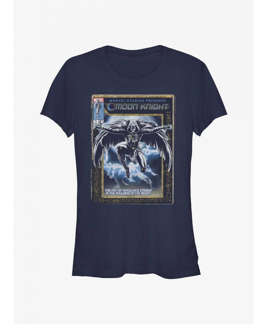 Discount Sale Marvel Moon Knight Cover Knight Girls T-Shirt $9.76 T-Shirts