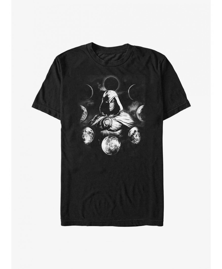 Crazy Deals Marvel Moon Knight Moon Phases T-Shirt $8.03 T-Shirts