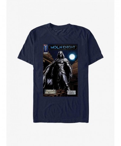 Unique Marvel Moon Knight Embrace The Chaos Comic Cover T-Shirt $9.56 T-Shirts