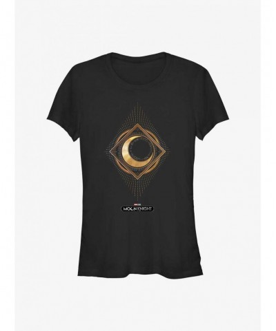 Clearance Marvel Moon Knight Moon Glyphs Girls T-Shirt $9.36 T-Shirts