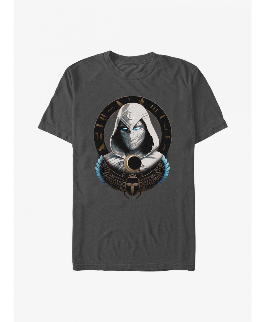 Huge Discount Marvel Moon Knight Mask Badge T-Shirt $7.65 T-Shirts