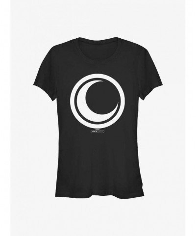 Low Price Marvel Moon Knight Crescent Icon Girls T-Shirt $7.57 T-Shirts