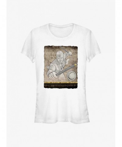 New Arrival Marvel Moon Knight Mr. Knight Scroll Fragment Girls T-Shirt $6.18 T-Shirts