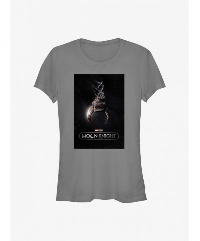 Discount Sale Marvel Moon Knight Crescent Dart Poster Girls T-Shirt $7.17 T-Shirts