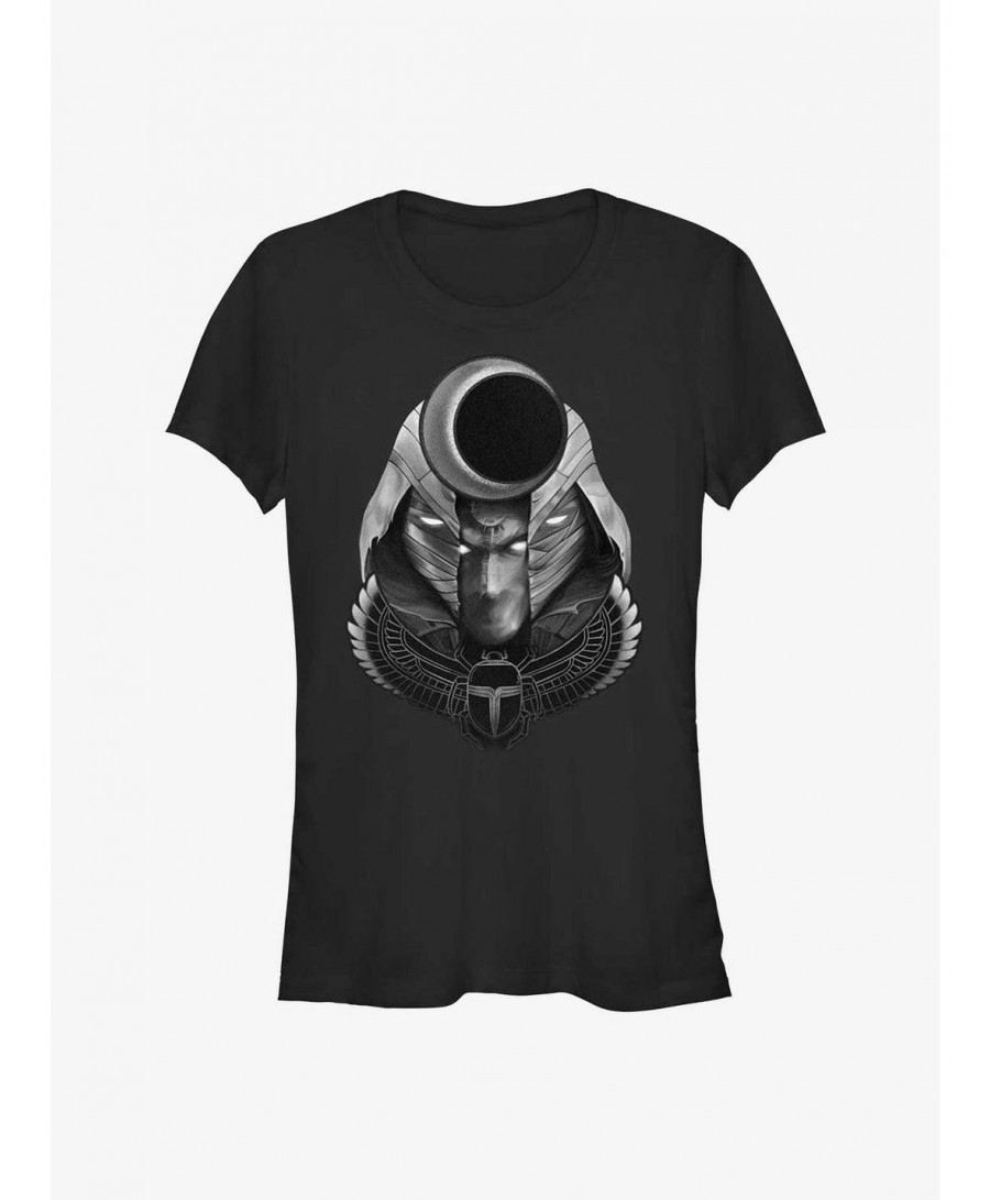 Fashion Marvel Moon Knight Scarab Moon Girls T-Shirt $9.76 T-Shirts