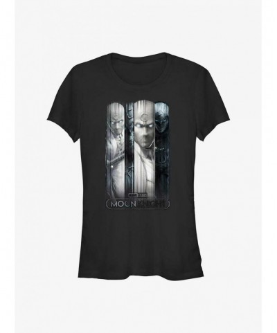 Festival Price Marvel Moon Knight Glass Panels Girls T-Shirt $8.76 T-Shirts