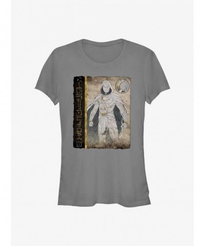 Bestselling Marvel Moon Knight Scroll Fragment Girls T-Shirt $6.97 T-Shirts