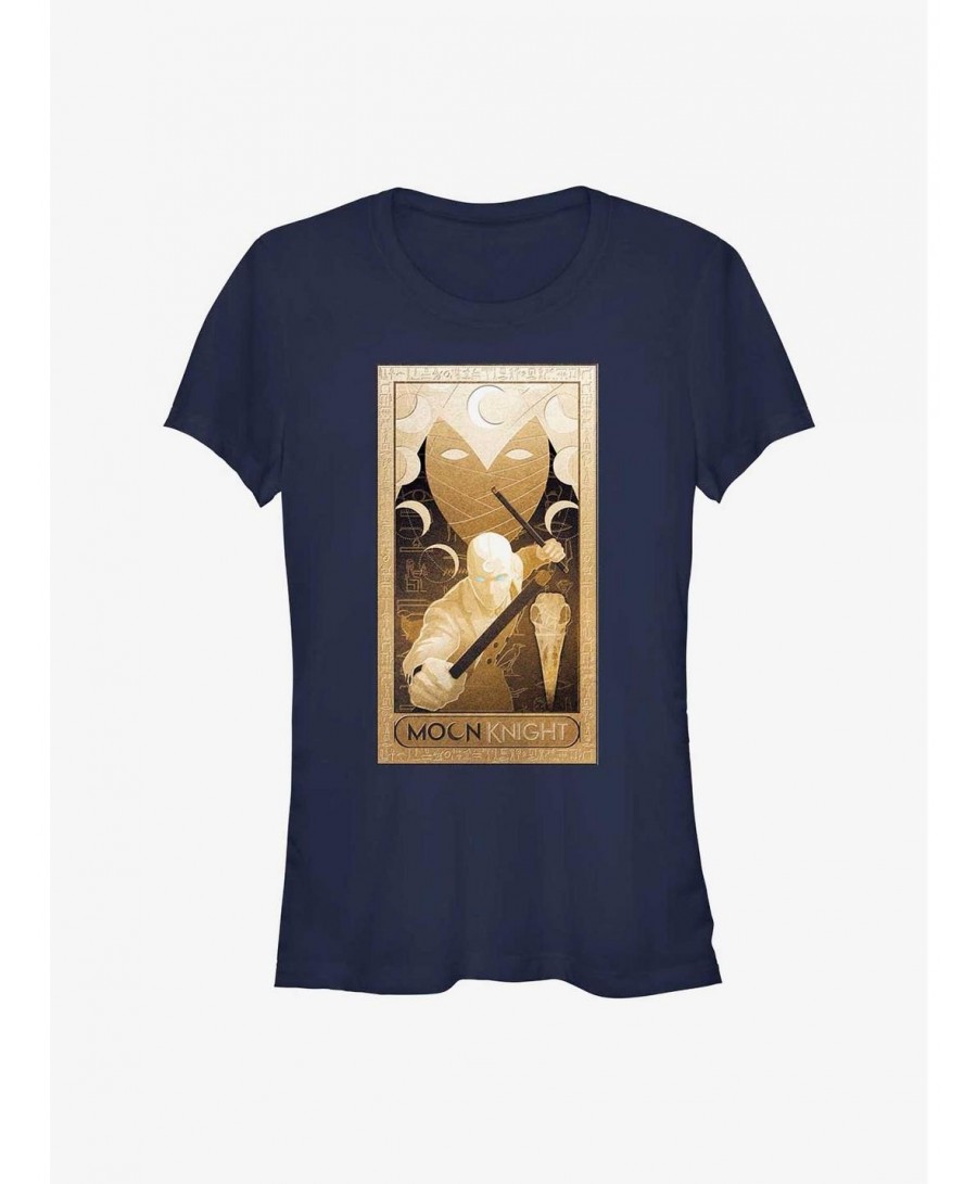 Best Deal Marvel Moon Knight Gold Glyphs Poster Girls T-Shirt $6.18 T-Shirts