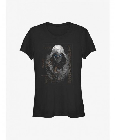 Pre-sale Marvel Moon Knight Ancient Glyphs Girls T-Shirt $6.97 T-Shirts