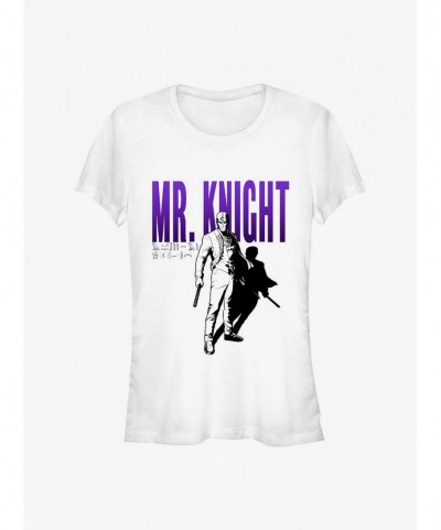 New Arrival Marvel Moon Knight Mr. Shadow Girls T-Shirt $9.76 T-Shirts