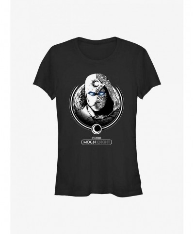 Flash Deal Marvel Moon Knight Dual Moon Head Girls T-Shirt $9.56 T-Shirts