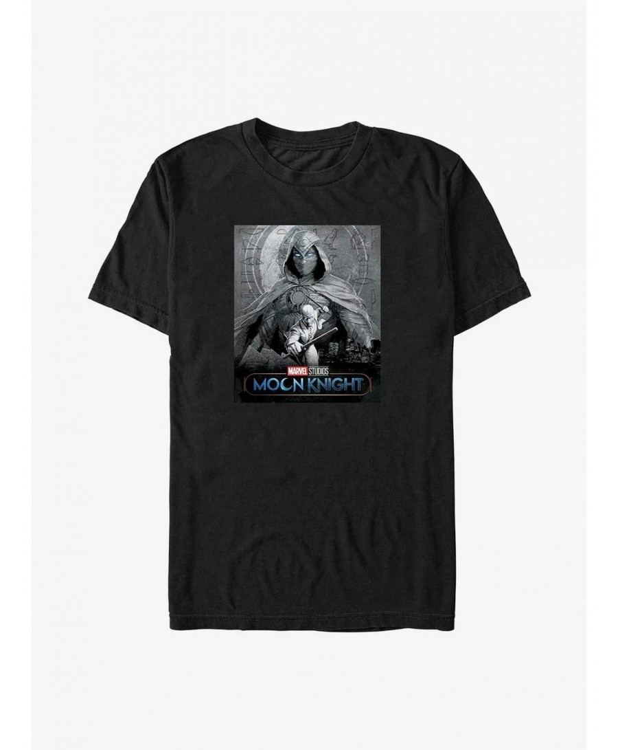 Hot Sale Marvel Moon Knight and Mr. Knight Portrait Big & Tall T-Shirt $8.13 T-Shirts