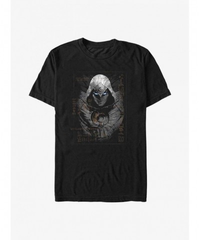 Seasonal Sale Marvel Moon Knight Ancient Glyphs T-Shirt $6.69 T-Shirts