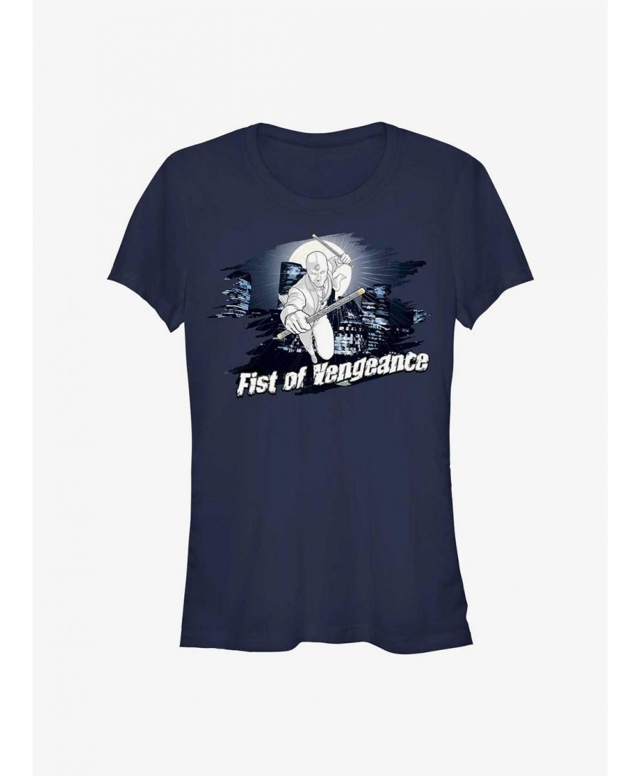 Unique Marvel Moon Knight Suit Fist of Vengeance Badge Girls T-Shirt $6.97 T-Shirts